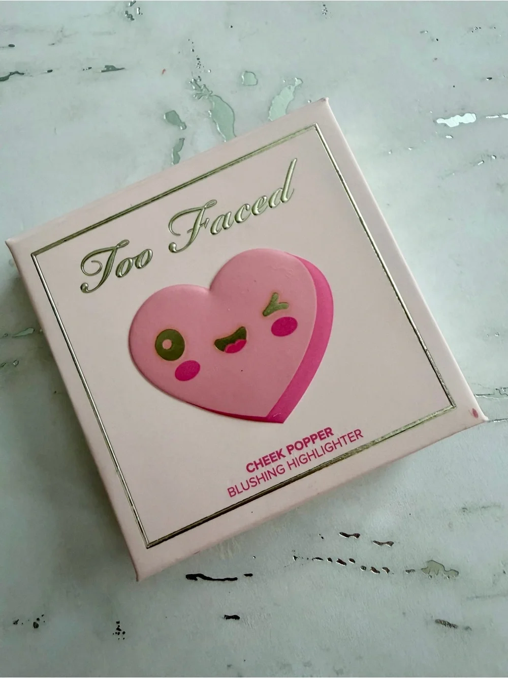 Too Faced Pinker Times Ahead Shimmering Pink Highlighter NWOBox
